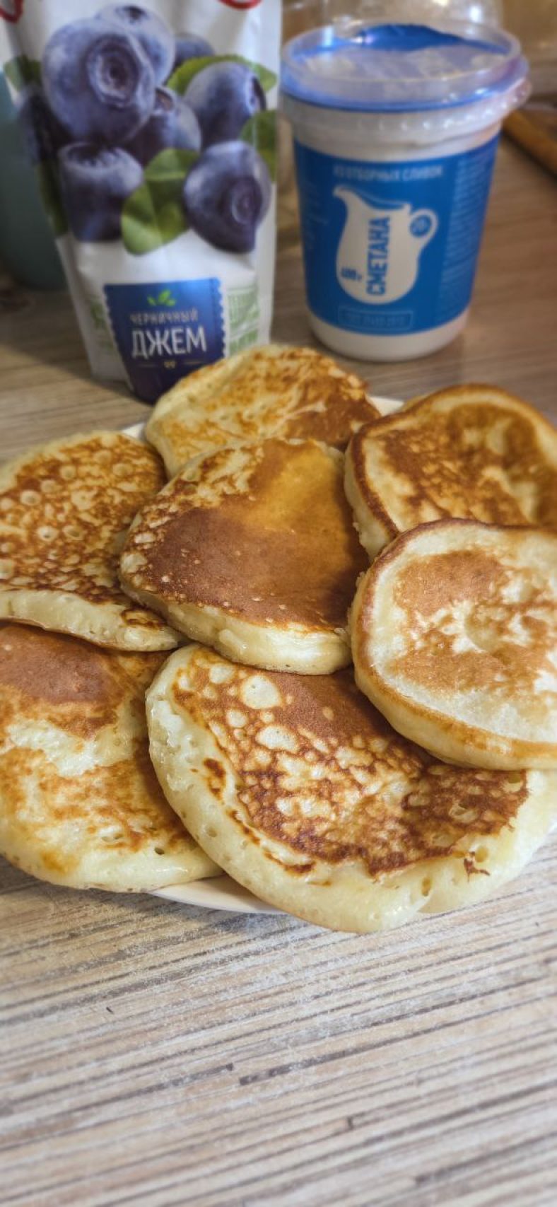 Оладьи на кислом молоке